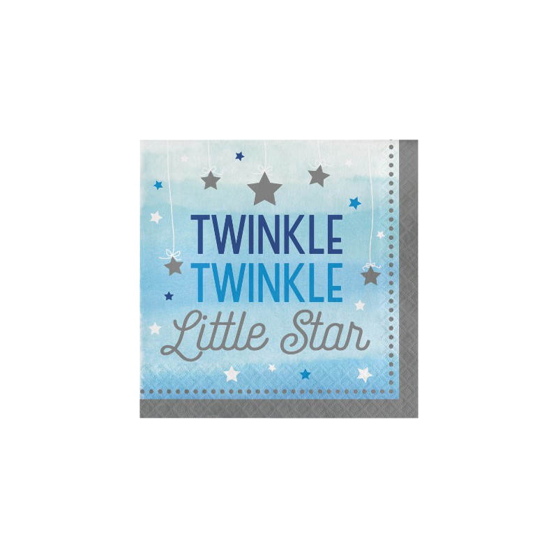 Serviettes Etoiles Bleues Little Star