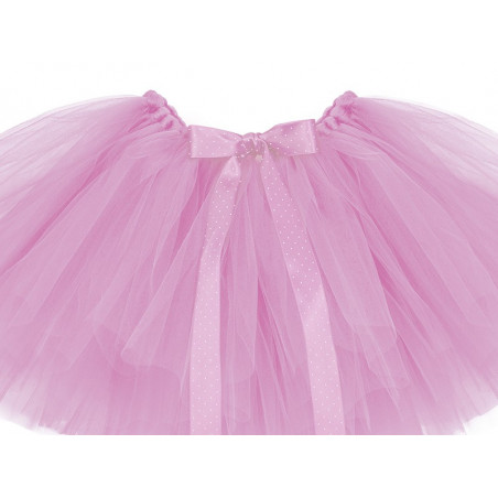 Tutu Jupe en tulle rose clair sur ruban satin fait main Bébé et Petite Fille Tutu Jupe en tulle rose clair sur ruban satin fait main Bébé et Petite Fille