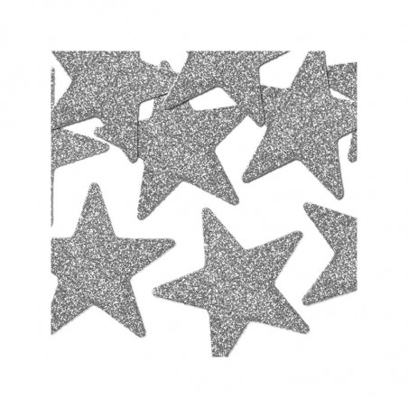 8 Etoiles Glitter Argent Décorations de fête 8 Etoiles Glitter Argent Décorations de fête