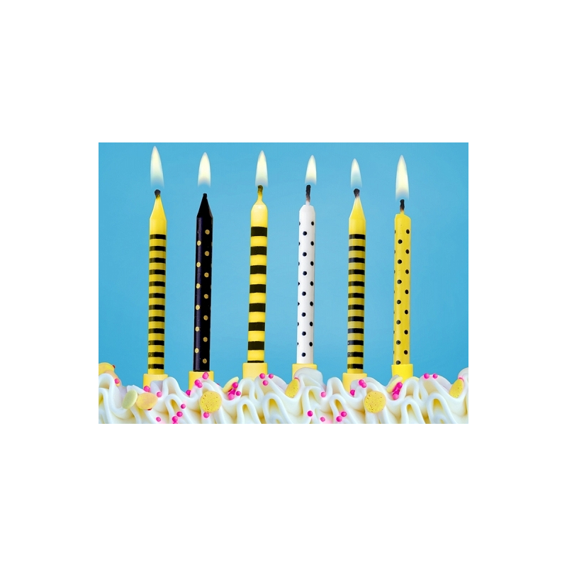 Bougies Gateau Anniversaire Jaune Et Noir Sweet Table Theme Abeille Bougies Gateau Anniversaire Jaune Et Noir Sweet Table Theme Abeille