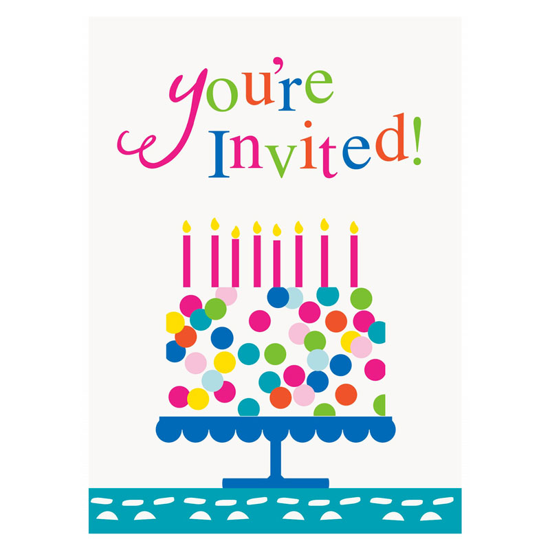 Invitation Papier Anniversaire Theme Confetti Party Fete Invitation Papier Anniversaire Theme Confetti Party Fete