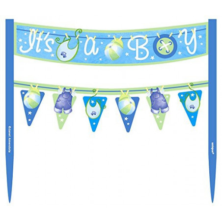 Décorations Guirlande pour Gâteau It's a boy Décorations Guirlande pour Gâteau It's a boy