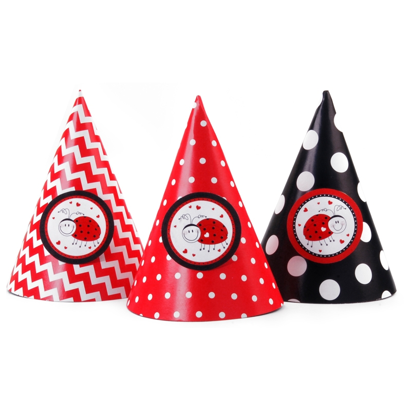 Chapeaux De Fete Jetables Sur Le Theme Coccinelle Rouge Et Noir Chapeaux De Fete Jetables Sur Le Theme Coccinelle Rouge Et Noir