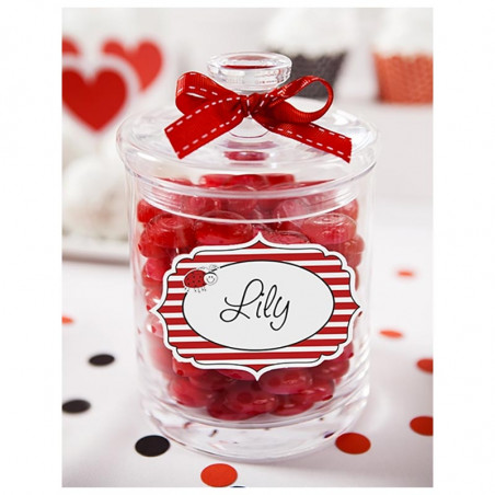 Etiquettes Adhésives Candy Bar Thème Coccinelle Anniversaire