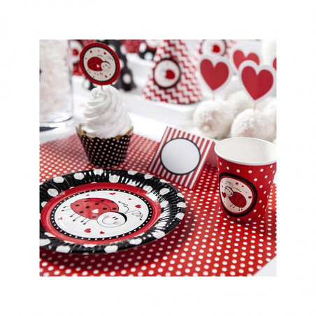 Sets de Table Rouge & Blanc à Pois ou Rayures