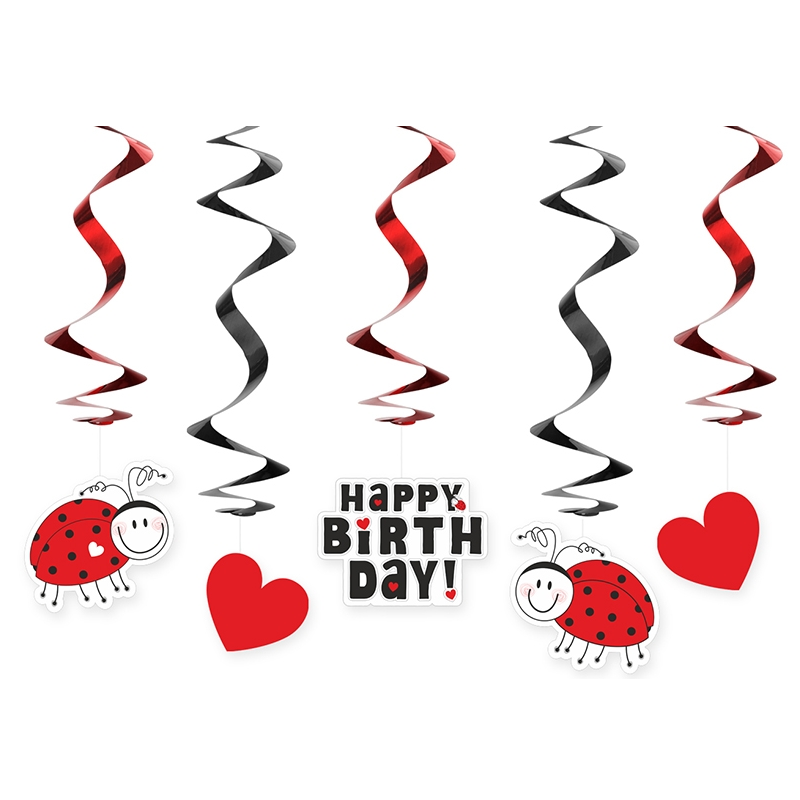 Decorations Guirlandes A Suspendre Theme Coccinelle Rouge Et Noir Decorations Guirlandes A Suspendre Theme Coccinelle Rouge Et Noir