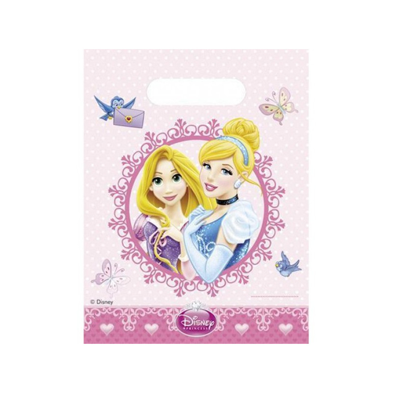 Sachets Cadeaux Plastique Invités Anniversaire Princesses Disney