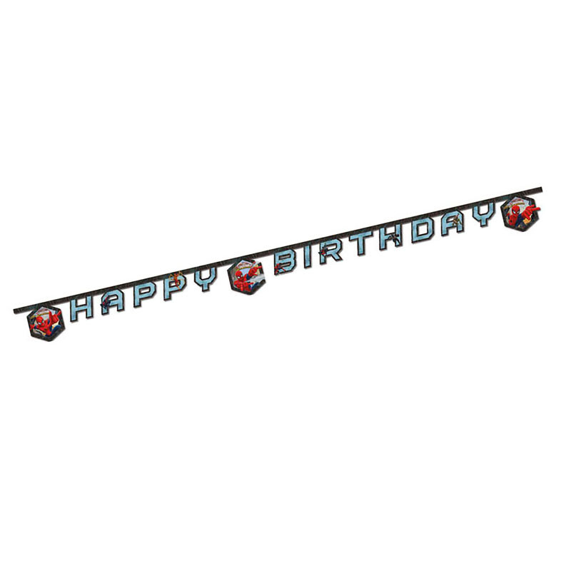 Banderole A Fanions Anniversaire Spiderman En Carton Ultimate Banderole A Fanions Anniversaire Spiderman En Carton Ultimate
