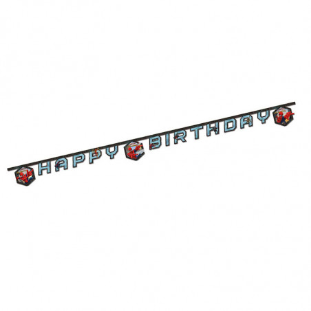 Banderole à Fanions Happy Birthday Spiderman Ultimate Anniversaire 