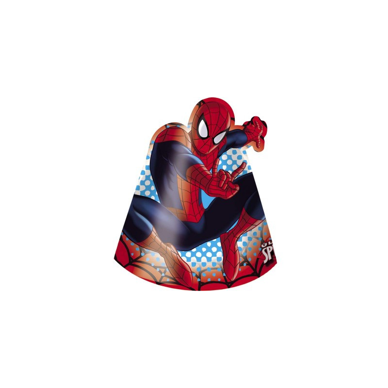 6 chapeaux de fête en carton Spiderman™ : Deguise-toi, achat de Decoration  / Animation