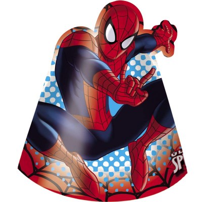 Chapeau En Carton Spiderman Rouge Anniversaire Pour Enfant Chapeau En Carton Spiderman Rouge Anniversaire Pour Enfant