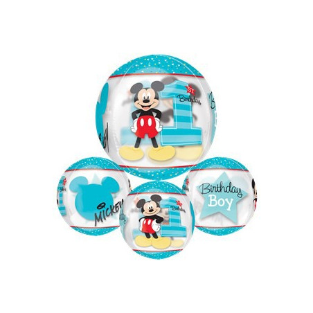 Ballon Bubble Mickey Premier Anniversaire Disney Baby de fête