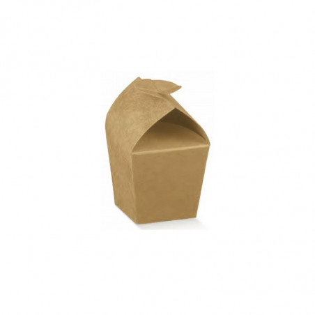 Boîte Conique à Dragées Carton Avana Marron Cadeau invité Boîte Conique à Dragées Carton Avana Marron Cadeau invité