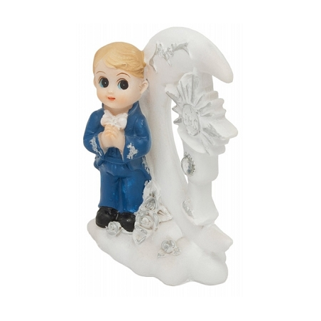 Figurine Garçon En Prière Première Communion