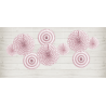 3 Rosaces Rose Pastel A Pois et Rayures en Papier Décoration de Fête 3 Rosaces Rose Pastel A Pois et Rayures en Papier Décoration de Fête