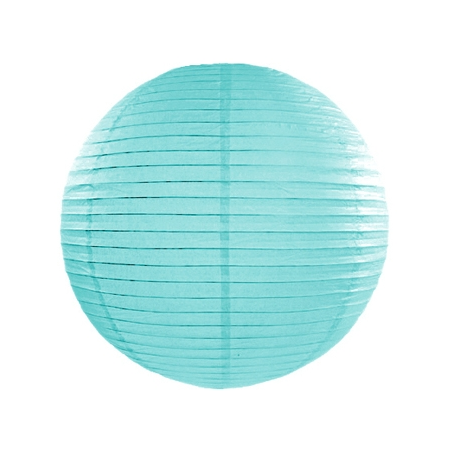 Boule de Papier Bleu Tiffany Lanterne 25 cm