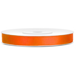 2x Rouleaux De Ruban Décoratif Satin Orange 12 Mm - Rubans Décoratifs - Rubans Cadeaux