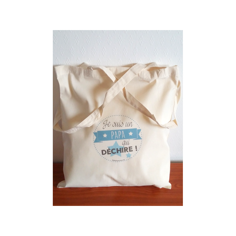 Tote Bag Papa Qui Déchire