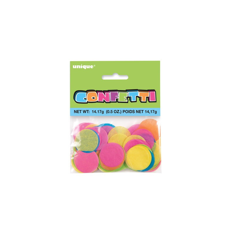 Confettis Ronds Mix Couleurs Papier de soie