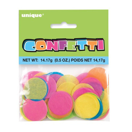 Confettis Ronds Mix Couleurs Papier de soie