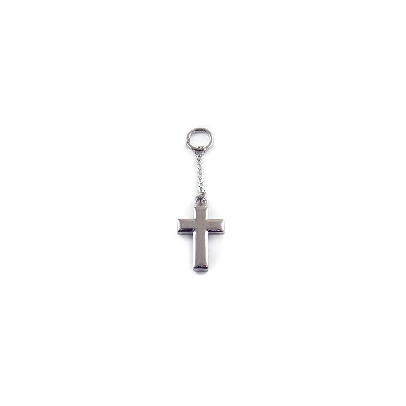 Porte-Clés Pendentif Croix Métal