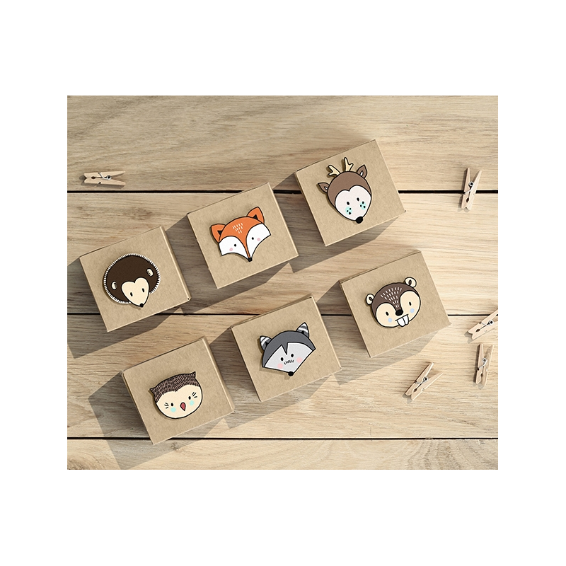 6 Boîtes Cadeaux Anniversaire Rusé comme un renard