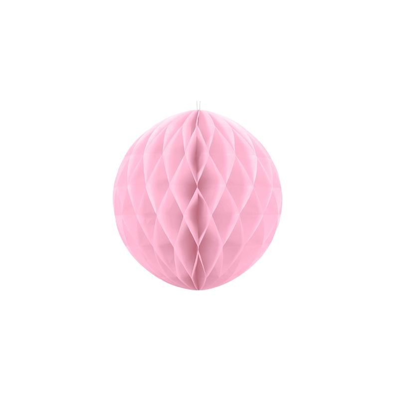 Boule Alvéolée Papier Rose 10cm à l'unité