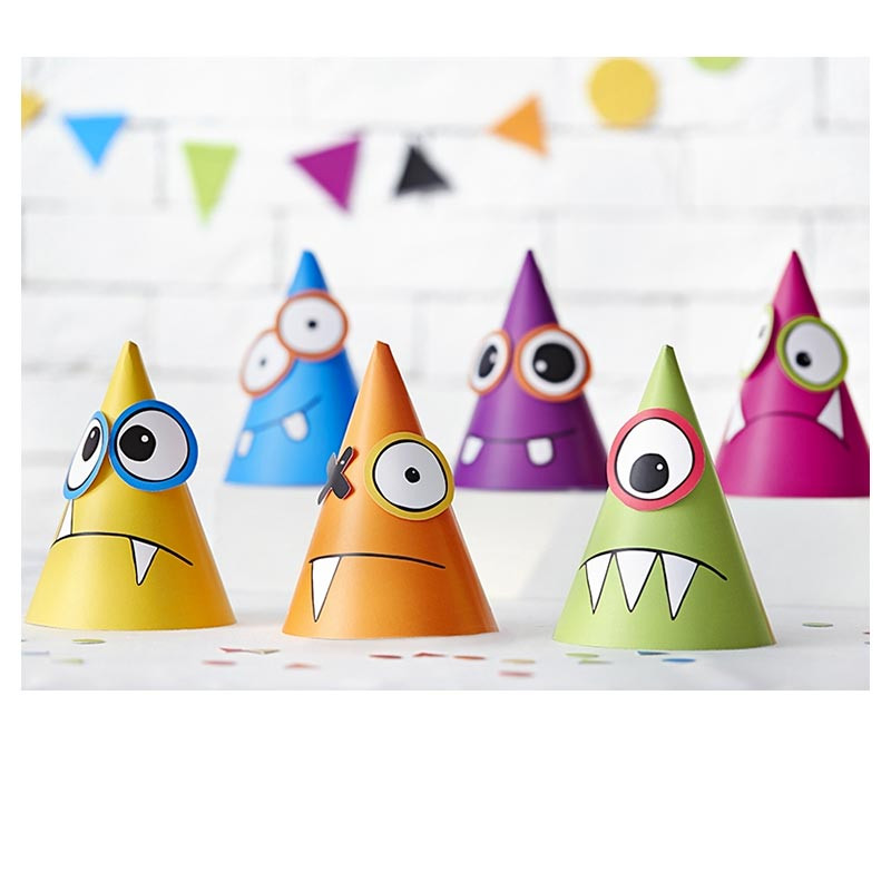 Chapeaux Petits Monstres Anniversaire pour Enfant 