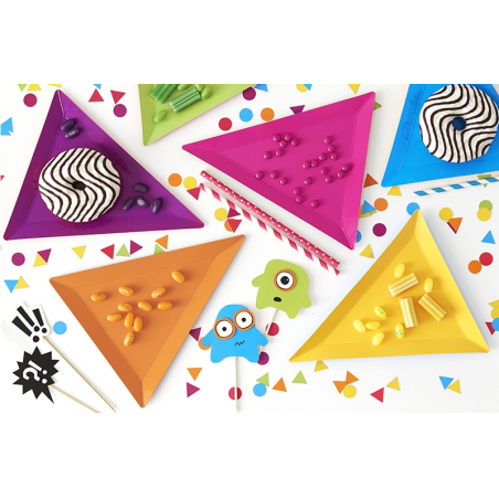 Assiettes Petits Monstres Anniversaire pour Enfant 