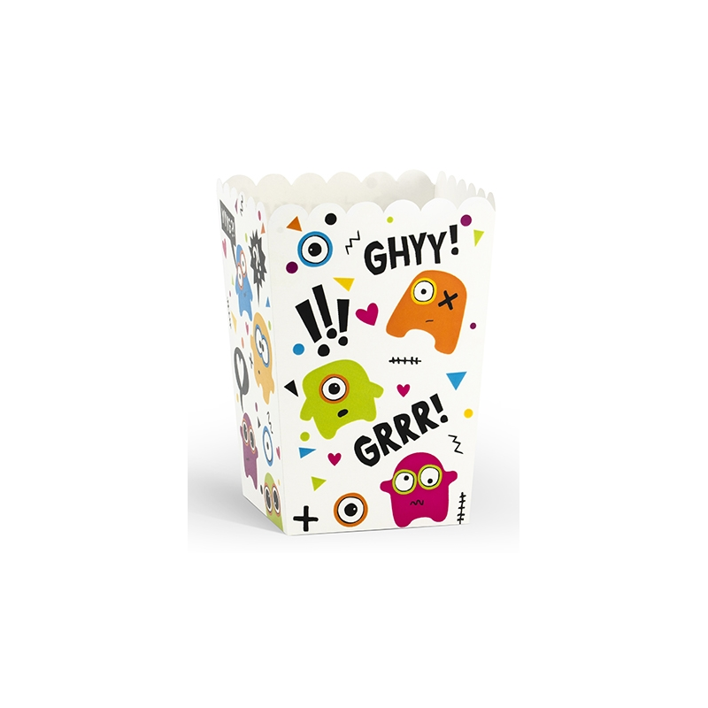 Boîtes à Pop Corn - Petits Monstres Anniversaire pour Enfant 