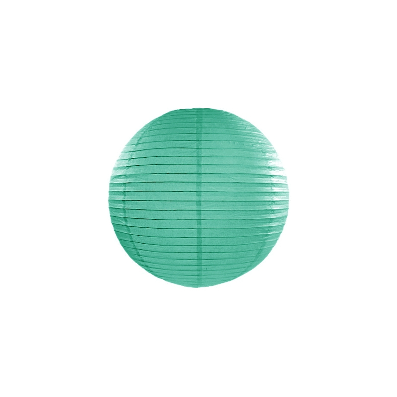 Boule de Papier Vert d'eau Lanterne 20 cm