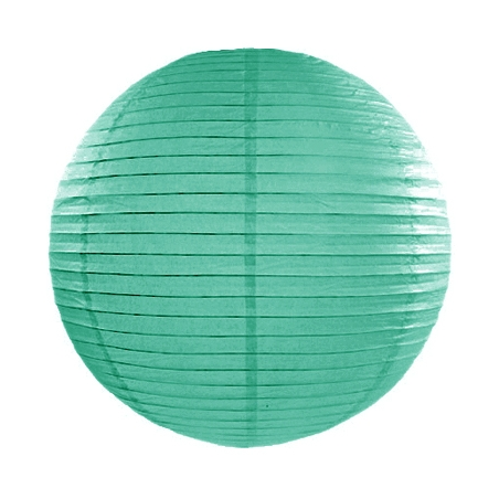 Boule de Papier Vert d'eau Lanterne 20 cm