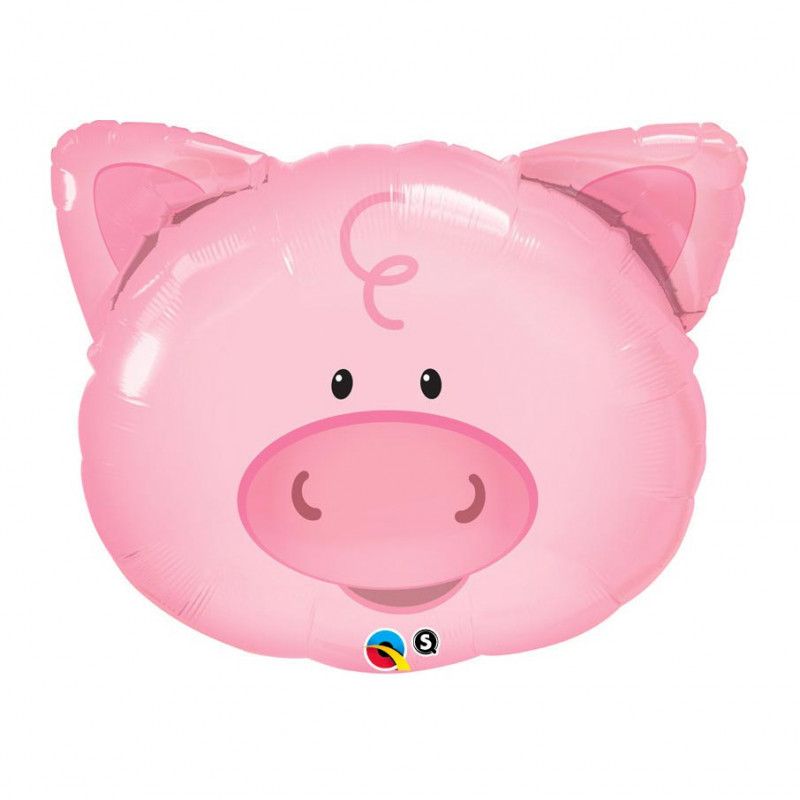 Ballon Geant Tete De Cochon Rose Animaux De La Ferme A Gonfler A L Helium