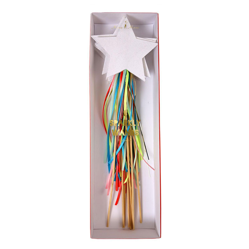Baguette Fee Princesse Etoile Arc En Ciel Rainbow Meri Meri Paillete Scintillant Mybb Shower Shop