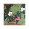 6 Décorations Feuilles Jungle En Papier Vert Foncé Décorations 6 Décorations Feuilles Jungle En Papier Vert Foncé Décorations