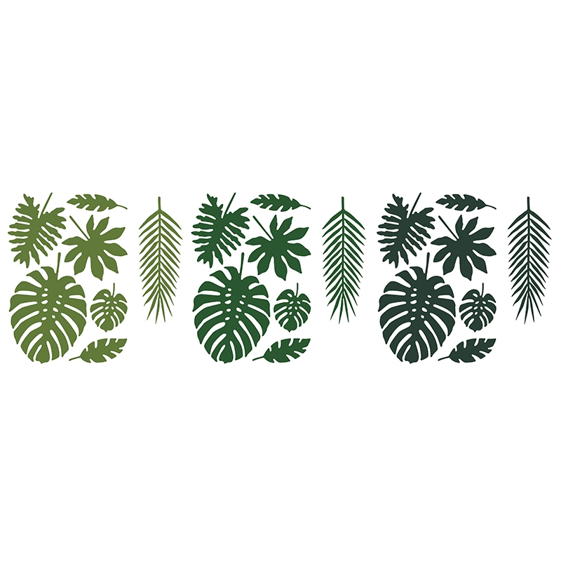 Decoration Feuilles Exotiques Vertes Flamant Tropiques Anniversaire Decoration Feuilles Exotiques Vertes Flamant Tropiques Anniversaire