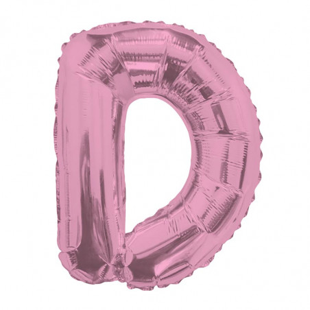 Ballon 36cm D Alu Lettre Rose Fushia Mylar