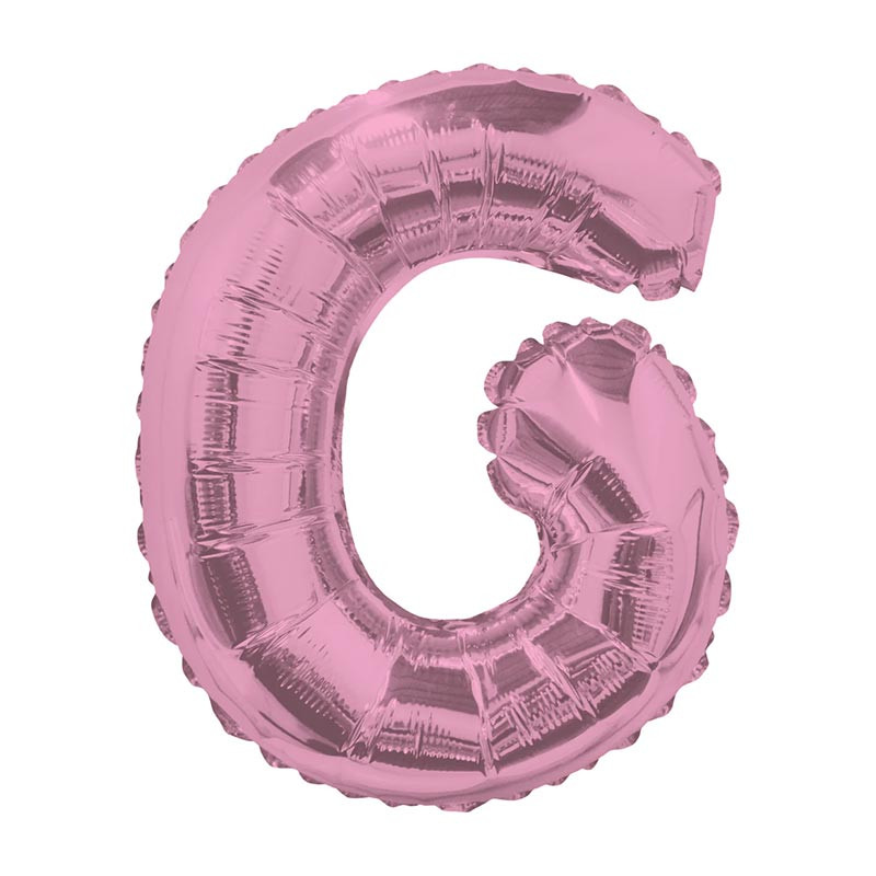Ballon 35cm G Alu Lettre Rose Mylar