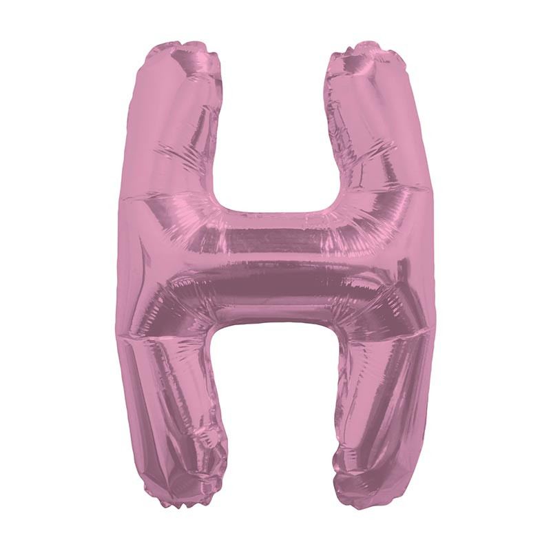 Ballon 35cm H Alu Lettre Rose Mylar