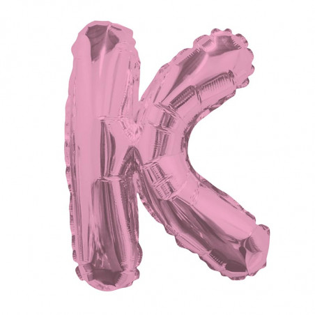 Ballon 36cm K Alu Lettre Rose Fushia Mylar