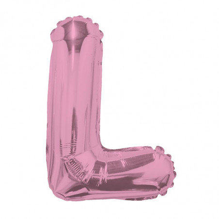 Ballon 35cm L Alu Lettre Rose Mylar Ballon 35cm L Alu Lettre Rose Mylar