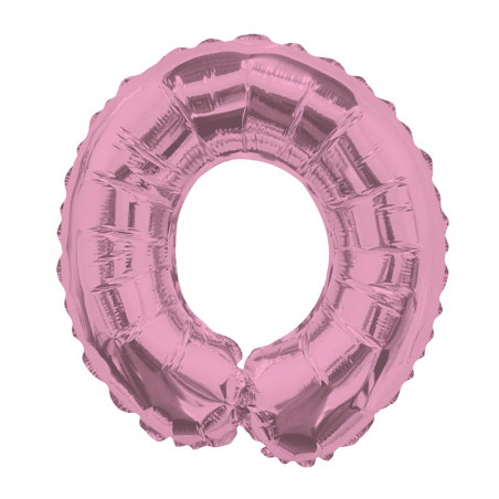 Ballon 36cm O Alu Lettre Rose Fushia Mylar