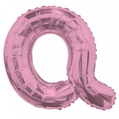 Ballon 36cm Q Alu Lettre Rose Fushia Mylar