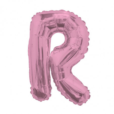 Ballon 36cm R Alu Lettre Rose Fushia Mylar