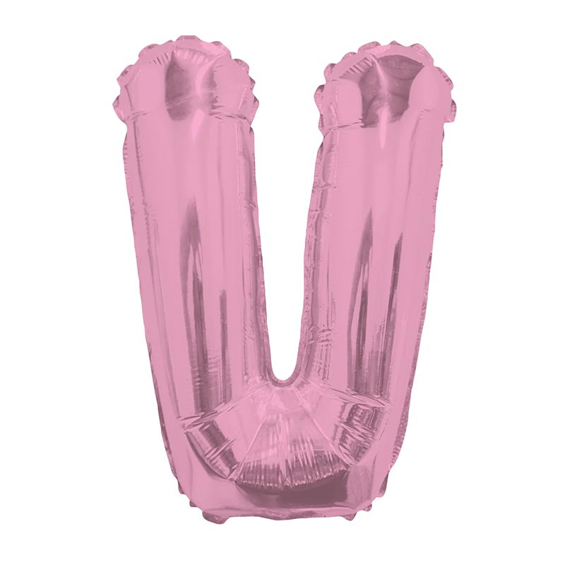 Ballon 36cm V Alu Lettre Rose Fushia Mylar