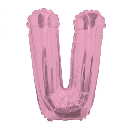 Ballon 36cm V Alu Lettre Rose Fushia Mylar