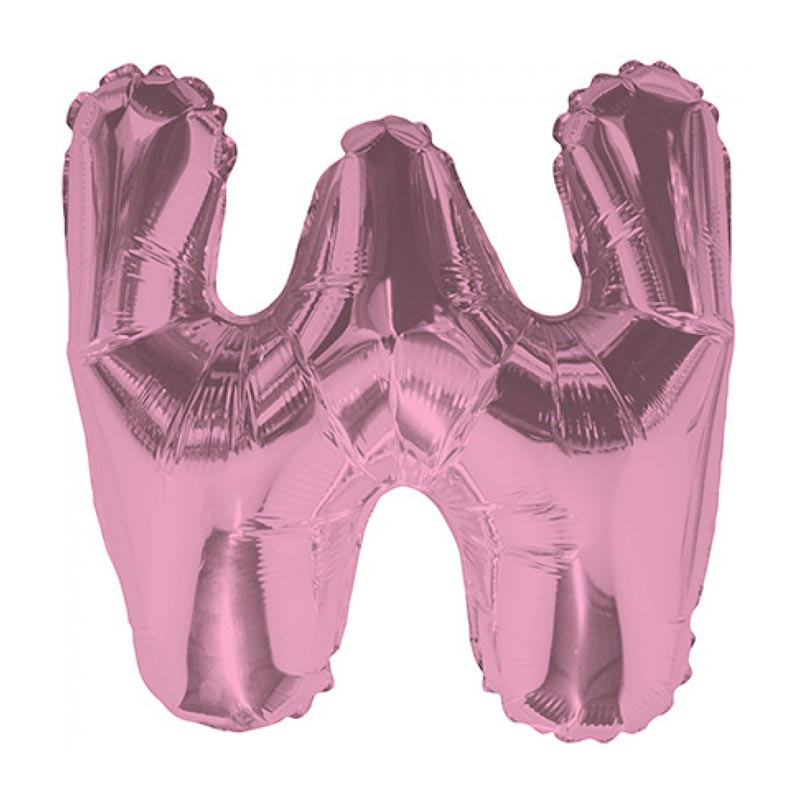 Ballon 36cm W Alu Lettre Rose Fushia Mylar