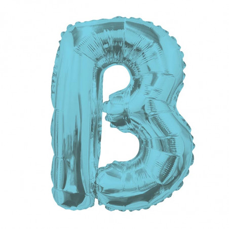 Ballon 36cm B Alu Lettre Bleu Mylar