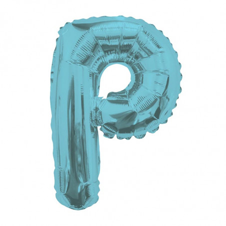 Ballon 36cm P Alu Lettre Bleu Mylar