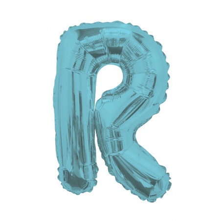 Ballon 36cm R Alu Lettre Bleu Mylar